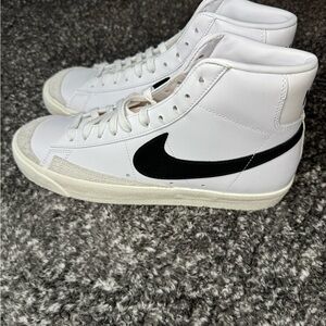 Nike Women’s Blazer Mid 77 Vintage White and Black High-Top Sneakers